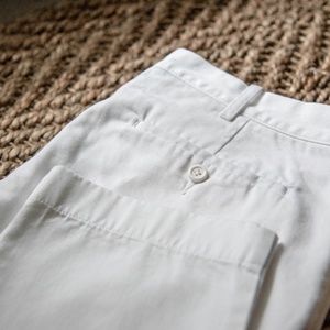 J Crew White Slim Fit Chino Pants